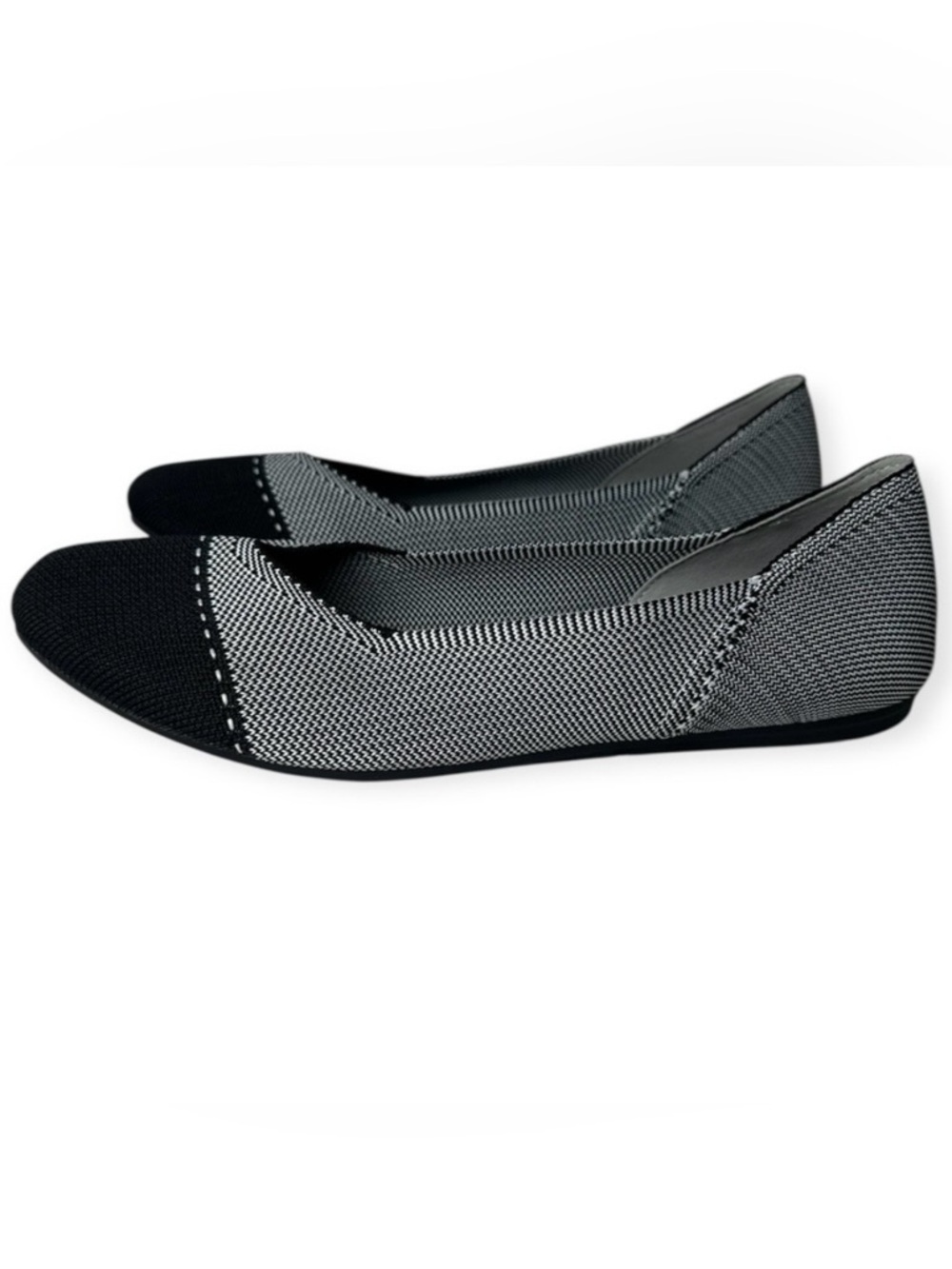 Bacia Flats Shoes Women Knit Ballet Flat Slip on Comfort Washable Dress Shoes